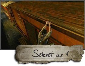 The first treasure is located inside the cargo railcar, just behind the coal depot (not far from the beginning of the chapter) - Uncharted 2: Chapter 14 Tunnel Vision treasures, secrets - Treasures - Uncharted 2 Guide