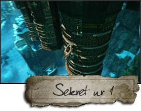 The first secret is lying on the third cylinder, not far from the beginning of the chapter - Uncharted 2: Chapter 18 Heart of Ice treasures, secrets - Treasures - Uncharted 2 Guide