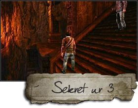 Once you get to the other side of the great hall with the moving bridge, you will reach the stairs - Uncharted 2: Chapter 24 The Road to Shambhala treasures, secrets - Treasures - Uncharted 2 Guide