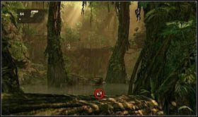 The first two enemies are behind the trees [secret 2] - Uncharted 2: Borneo, chapter 3 walkthrough - Walkthrough - Uncharted 2 Guide