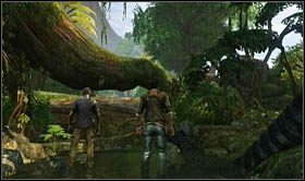 When the chapter begins, walk on the stones - Uncharted 2: Dig Site, chapter 4 walkthrough - Walkthrough - Uncharted 2 Guide