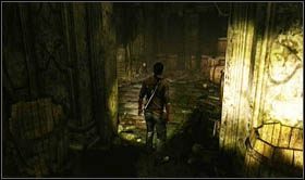 Go inside and jump to the lower floor [secret 2] - Uncharted 2: Dig Site, chapter 4 walkthrough - Walkthrough - Uncharted 2 Guide