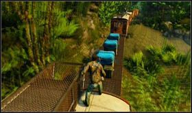 Head up the train and climb the ladder to reach the roof [secret 2] - Uncharted 2: Locomotion, chapter 13 walkthrough - Walkthrough - Uncharted 2 Guide