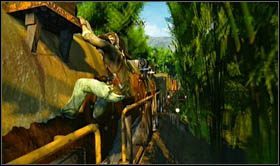 Go through in the same way you did at the beginning of the chapter - Uncharted 2: Locomotion, chapter 13 walkthrough - Walkthrough - Uncharted 2 Guide