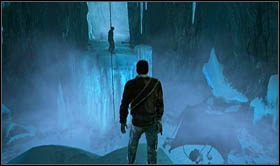 Go through the two narrow cracks - Uncharted 2: Mountaineering part 1, chapter 17 walkthrough - Walkthrough - Uncharted 2 Guide