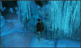 Pull yourself up and go around the rock - Uncharted 2: Mountaineering part 1, chapter 17 walkthrough - Walkthrough - Uncharted 2 Guide