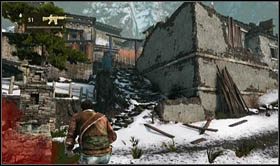 The tank will appear behind you - Uncharted 2: Cat and Mouse part 2, chapter 20 walkthrough - Walkthrough - Uncharted 2 Guide