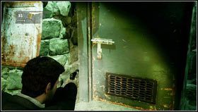 We will find locked doors [1] located to the right of the large gate - Uncharted 3: Chapter 4 - Run to Ground walkthrough - Walkthrough - Uncharted 3 Drakes Deception Guide
