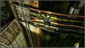 We overcome a small ledge and jump onto the pipes running along the wall [1] - Uncharted 3: Chapter 5 - London Underground walkthrough - Walkthrough - Uncharted 3 Drakes Deception Guide