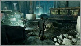 Our friends will be surprised by a guard - we need to sneak up to the enemy and press Square to eliminate him quietly [1] - Uncharted 3: Chapter 5 - London Underground walkthrough - Walkthrough - Uncharted 3 Drakes Deception Guide