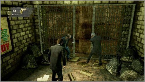 While at the top of the stairs, we turn back and kill the enemies trying to surprise us - Uncharted 3: Chapter 5 - London Underground walkthrough - Walkthrough - Uncharted 3 Drakes Deception Guide