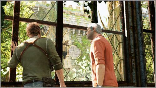 After entering the mezzanine, we will be able to see the square tower we are looking for [1] - Uncharted 3: Chapter 6 - The Chateau part 1 walkthrough - Walkthrough - Uncharted 3 Drakes Deception Guide