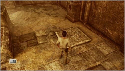 We need to examine the stone slabs lying on the ground - Uncharted 3: Chapter 11 - As Above, So Below part 1 walkthrough - Walkthrough - Uncharted 3 Drakes Deception Guide