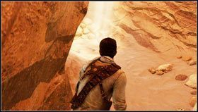 After a hard fall, leave the room to reach a well [1] - Uncharted 3: Chapter 19 - The Settlement walkthrough - Walkthrough - Uncharted 3 Drakes Deception Guide