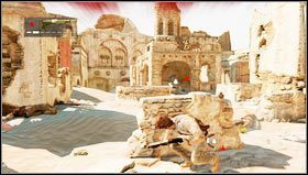 Continue on, youll come across a wooden door [1], which must be smashed down to end up among Marlos people [2] - Uncharted 3: Chapter 19 - The Settlement walkthrough - Walkthrough - Uncharted 3 Drakes Deception Guide