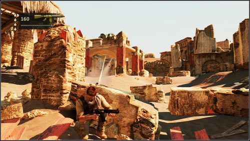 Soon you will take part in a much larger battle [1] - Uncharted 3: Chapter 19 - The Settlement walkthrough - Walkthrough - Uncharted 3 Drakes Deception Guide