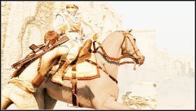 The enemy will brutally drag you to the ground - Uncharted 3: Chapter 19 - The Settlement walkthrough - Walkthrough - Uncharted 3 Drakes Deception Guide