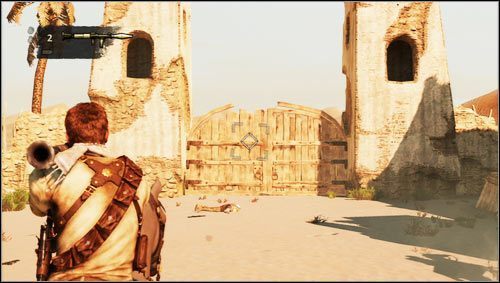 Follow your allies and continue to fire at your enemies - Uncharted 3: Chapter 19 - The Settlement walkthrough - Walkthrough - Uncharted 3 Drakes Deception Guide