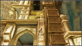 At the end of the bridge you have to run straight under the tower and activate an elevator [1] - Uncharted 3: Chapter 22 - The Dreamers of the Day walkthrough, Talbot boss fight - Walkthrough - Uncharted 3 Drakes Deception Guide