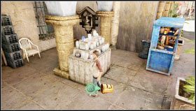 Just after taking a bite of a fruit and following Sullivan, you will enter a small market [1] - Uncharted 3: Chapter 2 treasures guide - Treasures - Uncharted 3 Drakes Deception Guide