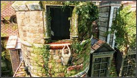 As you try to get to Chateau, you have to climb up towards the hole in the tower - Uncharted 3: Chapter 6 treasures guide - Treasures - Uncharted 3 Drakes Deception Guide