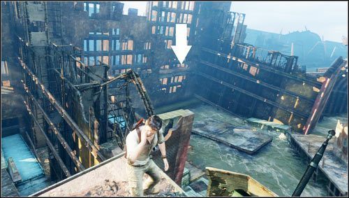 At the area of the first major battle with pirates, a treasure is hidden by a high wall [1] - Uncharted 3: Chapter 12 treasures guide - Treasures - Uncharted 3 Drakes Deception Guide