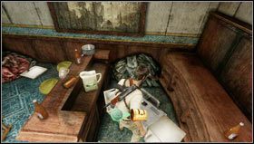 After the battle in the hall with a stage, go outside to kill a pirate and enter the corridors - Uncharted 3: Chapter 14 treasures guide - Treasures - Uncharted 3 Drakes Deception Guide