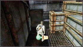 While being on the metal balcony [1], from where you can see a fake Sullivan tied up in the distance, go left to find a treasure hidden behind the crates [2] - Uncharted 3: Chapter 14 treasures guide - Treasures - Uncharted 3 Drakes Deception Guide