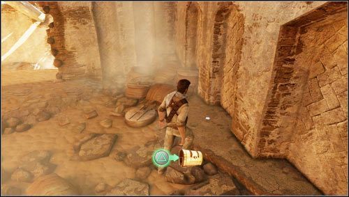 As you try to find the entrance to the city you will climb a ladder and jump through a hole in the wall - Uncharted 3: Chapter 19 treasures guide - Treasures - Uncharted 3 Drakes Deception Guide