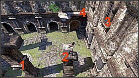 There he turned left and ran to the door at the end - they were closed, but had a characteristic symbol - Uncharted 1: Unlocking the Past - Chapter 6 walkthrough - Walkthrough - Uncharted Drakes Fortune Guide