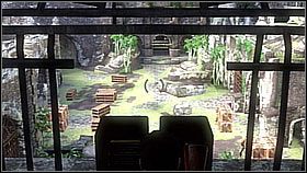 After taking the stairs, Drake entered a tunnel with arches - enemies came from afar and some of them were lurking on consecutive balconies on the right - Uncharted 1: Unlocking the Past - Chapter 6 walkthrough - Walkthrough - Uncharted Drakes Fortune Guide