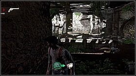 After entering the ruins of the former house, Nate finished off the remaining enemies (1) and went to the right corner (2) - Uncharted 1: The Drowned City - Chapter 8 walkthrough - Walkthrough - Uncharted Drakes Fortune Guide