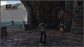 When the hero went deep into the hall (after clearing the area), more enemies came from behind - so he was on his guard and before he went further, he circled the room and made sure that every enemy was neutralized (you may use a stationary rifle here) - Uncharted 1: Trapped - Chapter 11 walkthrough - Walkthrough - Uncharted Drakes Fortune Guide