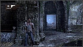 Drake swung on the first rope and jumped right in order to reach a ledge - Uncharted 1: On the Trail of the Treasure - Chapter 15 walkthrough - Walkthrough - Uncharted Drakes Fortune Guide