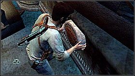 There, he met Elena with Sully and encountered another puzzle[1] - this time he had to turn a few buttons with symbols so that they were properly set (according to the drawings in the diary) - Uncharted 1: On the Trail of the Treasure - Chapter 15 walkthrough - Walkthrough - Uncharted Drakes Fortune Guide