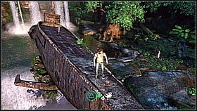 Gold Tairona Pendant - use vines to get to the submarine - Uncharted 1: Chapters 2, 3 - treasures, collectibles - Treasures / Collectibles - Uncharted Drakes Fortune Guide