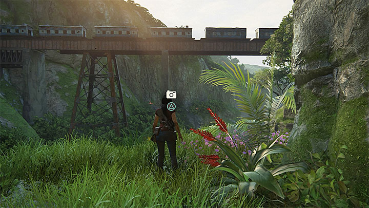 You take this only photo after you have climbed using the hatchet (after the series of uncontrollable slides down) - Partners Secrets - Secrets - Uncharted: The Lost Legacy Game Guide