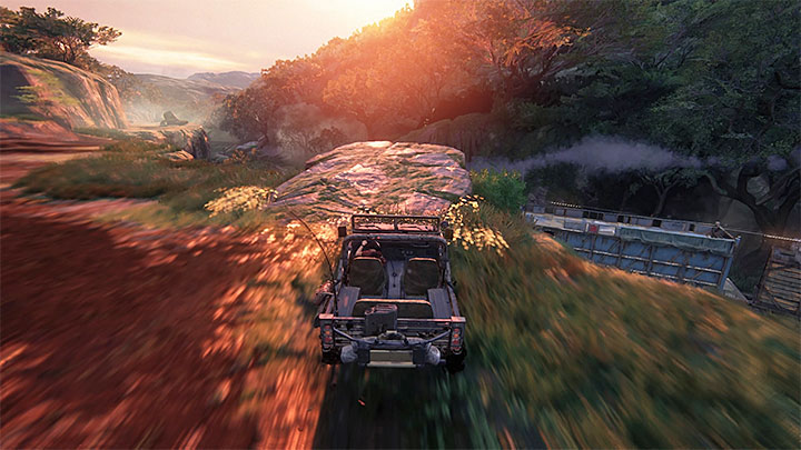 Use the protruding ramp to make it back to the train - End of the Line - Walkthrough - Uncharted: The Lost Legacy Game Guide