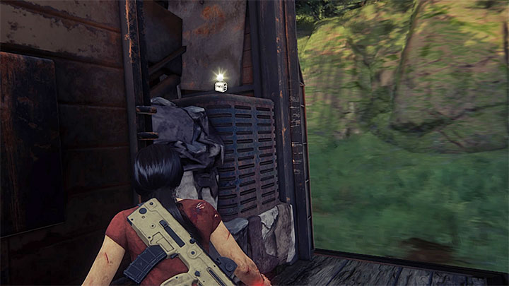 The treasure is located on the other side of the locked wagon which sees you utilize the side ledges (screenshot 1) - End of the Line Secrets - Secrets - Uncharted: The Lost Legacy Game Guide