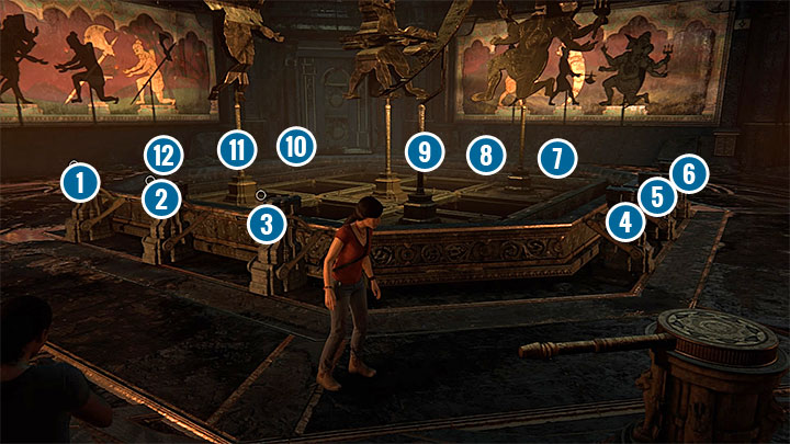Your task is to move the objects in order for their shadows to match the two paintings found on the neighboring walls - How to solve the Shadow Theater puzzle (chapter 5) - FAQ - Frequently Asked Questions - Uncharted: The Lost Legacy Game Guide