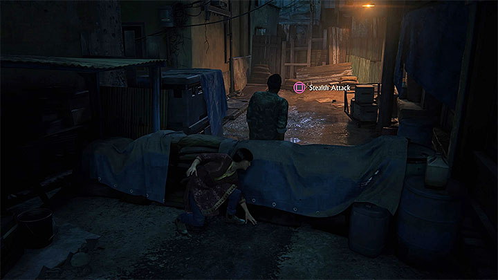 Use the melee attack when the enemy is next to a wall - - The Insurgency - Walkthrough - Uncharted: The Lost Legacy Game Guide