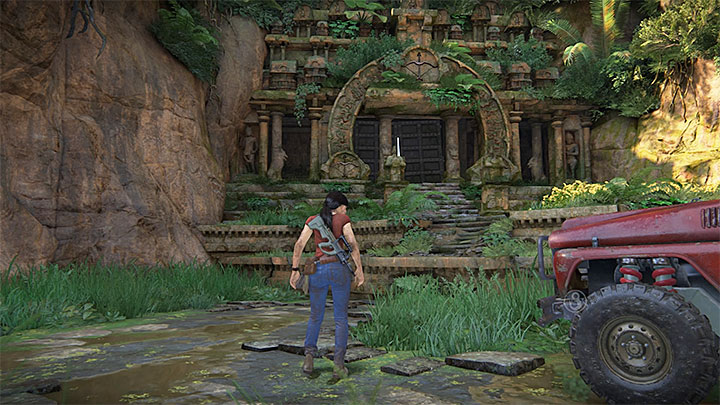 The Parashurama fort is located in the south-west corner of the map - - Exploring the Parashurama Fort (bow and arrow) - Walkthrough - Uncharted: The Lost Legacy Game Guide