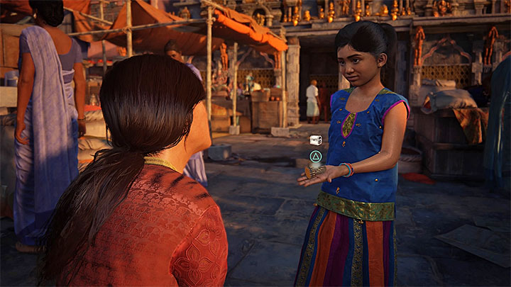 Retrieve the figurine stolen by Meenu - Prologue Secrets - Secrets - Uncharted: The Lost Legacy Game Guide