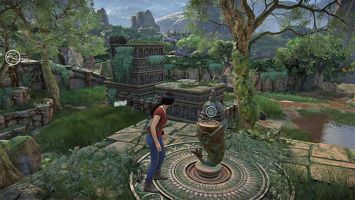 Token 4/11 is hidden in the extensive ruins neighboring the tower that serves as a vantage point for the whole Western Ghats - 4- Hoysalas Tokens and the Queens Ruby - Walkthrough - Uncharted: The Lost Legacy Game Guide