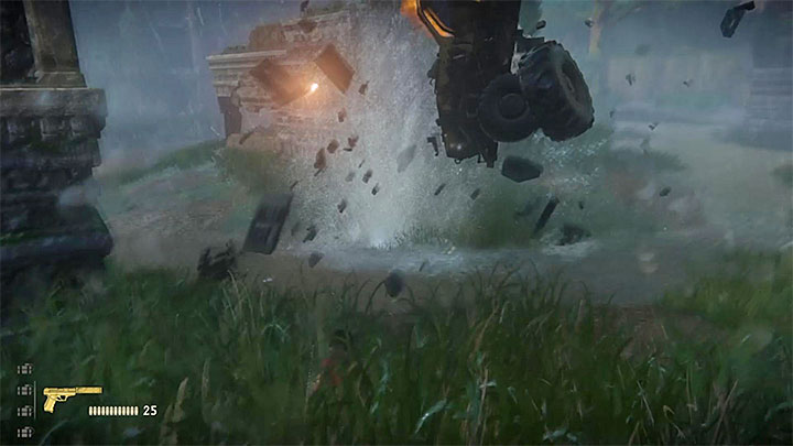 The exploding charges of C4 destroy the APC - Overkill Trophy - Trophy Guide - Uncharted: The Lost Legacy Game Guide