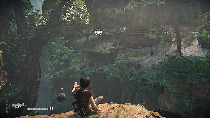 Another enemies are occupying nearby ruins but engaging them in combat isnt a good idea because an armored vehicle will soon appear in the ruins - - Going through the ruins - Walkthrough - Uncharted: The Lost Legacy Game Guide