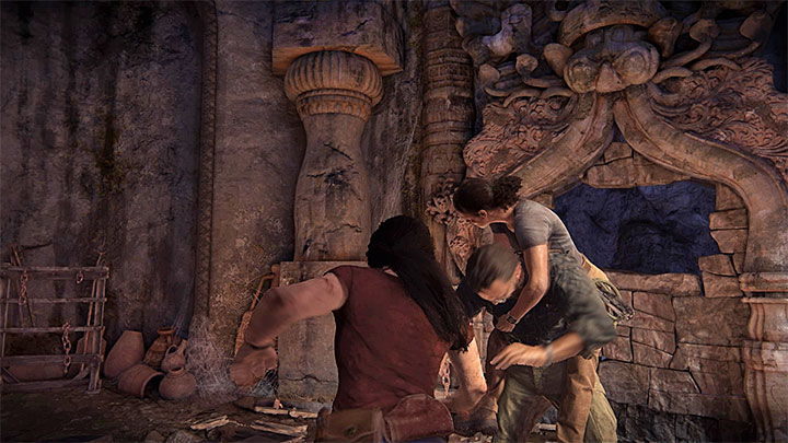 Attack Asav after a series of dodges and after the moment when Nadine jumps on his back - - Meeting Asav - Walkthrough - Uncharted: The Lost Legacy Game Guide