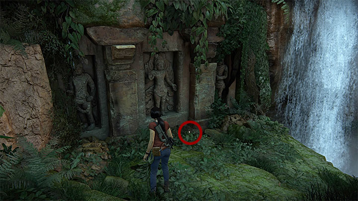 The second treasure is found shortly after taking the photo described above - The Great Battle All secrets - Secrets - Uncharted: The Lost Legacy Game Guide