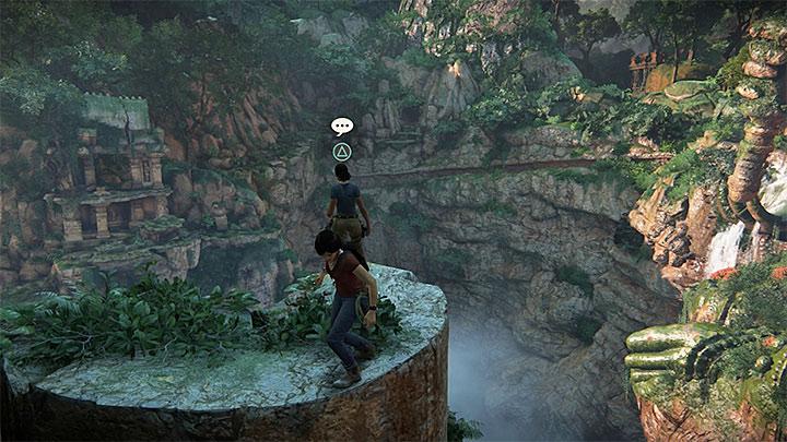 A new opportunity for a conversation with Nadine appears during your climb on gigantic monuments - The Great Battle All secrets - Secrets - Uncharted: The Lost Legacy Game Guide