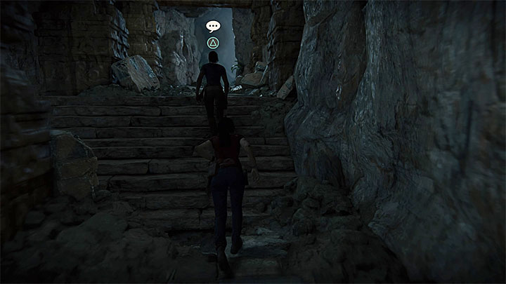 The last conversation can be done in the final part of the chapter, after the meeting with Asav and escaping by using the aqueducts - The Great Battle All secrets - Secrets - Uncharted: The Lost Legacy Game Guide